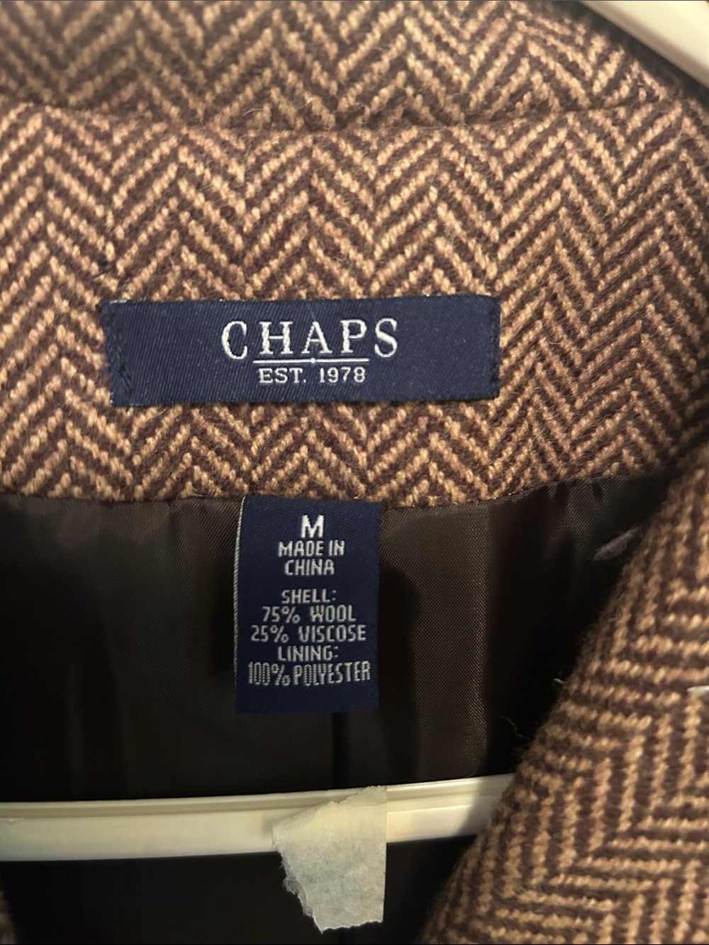 Chaps vintage classic tweed  wool blazer - Picture 3 of 5